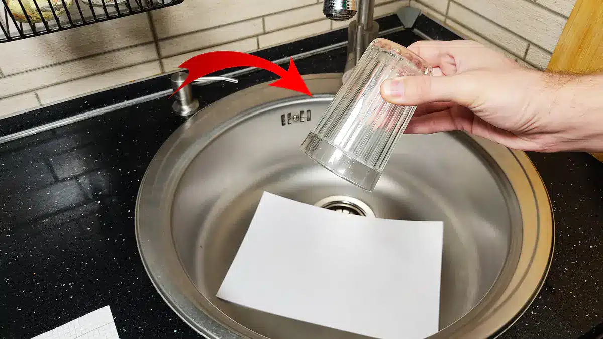 Wenn ich für längere Zeit von zu Hause weg bin, lege ich immer ein Blatt Papier in das Waschbecken und spüle nicht die Toilette – hier ist der Grund dafür