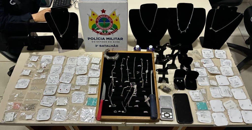 Polícia prende suspeito de furto em joalheria e recupera produtos em Rio Branco